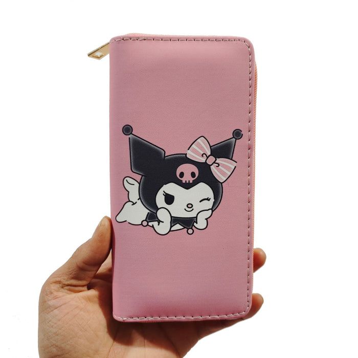 Wholesale Cartoon Little Devil PU Long Zipper Wallet MOQ≥3 JDC-WT-Dengxin005