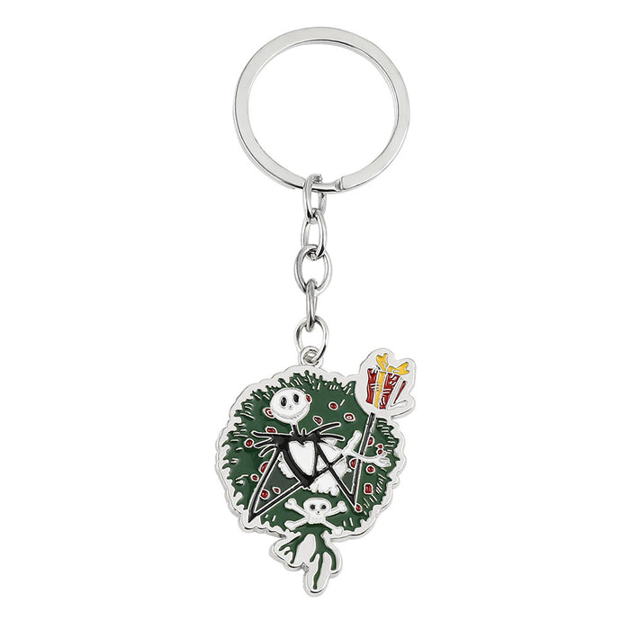 Wholesale Ornament Christmas Fright Night Keychain MOQ≥2 （M) JDC-KC-ZhuoX002