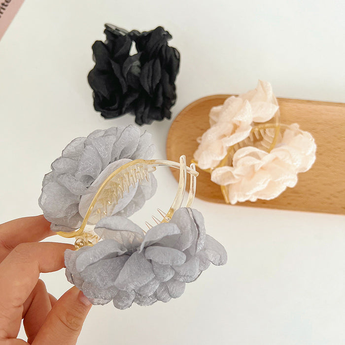 Wholesale plastic flower ball hair clip MOQ≥2 JDC-HC-MIs005