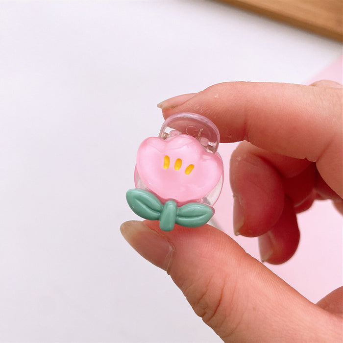 Wholesale Hair Clips Cute transparent cartoon summer small hairpin JDC-HC-MiYu015