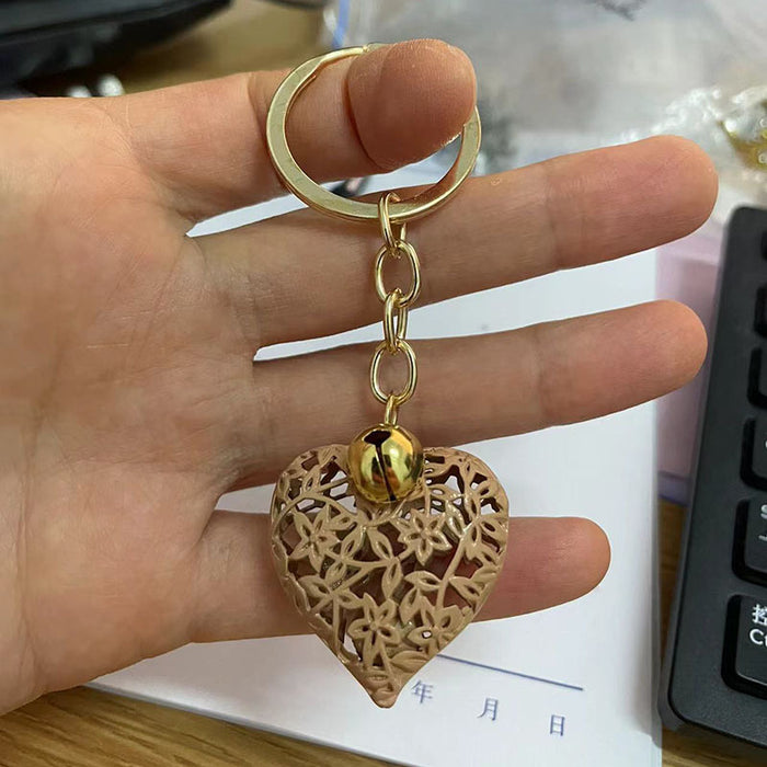 Wholesale DIY Jewelry Accessories Multicolor Hollow Heart Pendant Metal Key Pendant MOQ≥10 JDC-KC-DXJ001