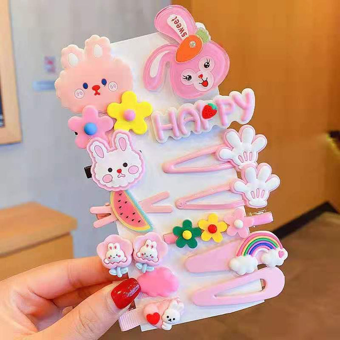 Wholesale love flower hairpin cartoon animal 14 pieces JDC-HC-DR005