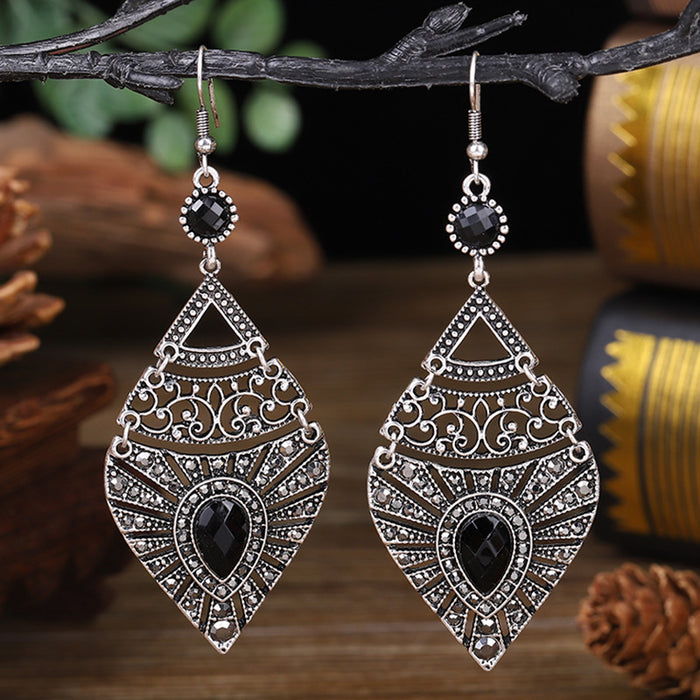 Jewelry WholesaleWholesale full drilled water droplet skeleton alloy drop JDC-ES-daiq013 Earrings 黛茜 %variant_option1% %variant_option2% %variant_option3%  Factory Price JoyasDeChina Joyas De China