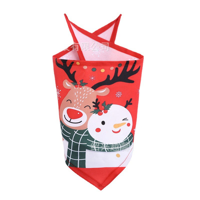 Wholesale Pet Decorative Cat Dog Scarf Christmas Day Triangle Scarf JDC-PD-yuexin002