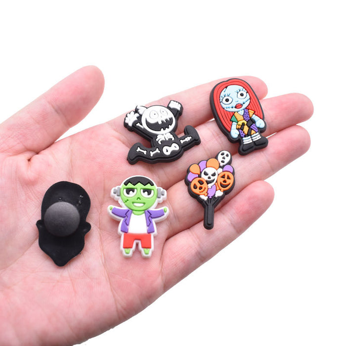 Wholesale Croc Charms Random 100pcs Cartoon Cute PVC DIY Accessories (M) JDC-CCS-RYY063