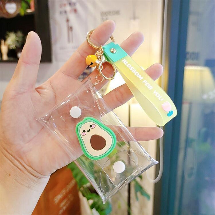 Jewelry WholesaleWholesale PVC Transparent Coin Purse Storage Bag Keychain MOQ≥2 JDC-KC-ShangK001 Keychains 尚垚 %variant_option1% %variant_option2% %variant_option3%  Factory Price JoyasDeChina Joyas De China