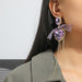 Jewelry WholesaleWholesale vintage purple peach ribbon ribbon tassel earrings JDC-ES-KaiQ026 Earrings 凯庆 %variant_option1% %variant_option2% %variant_option3%  Factory Price JoyasDeChina Joyas De China