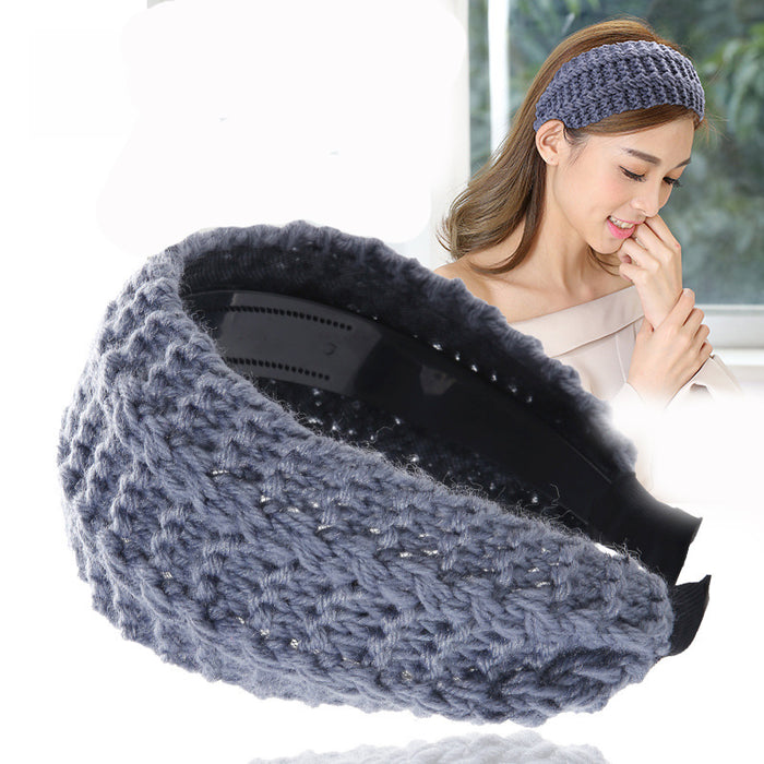 Jewelry WholesaleWholesale wide-brimmed knitted woolen hair band JDC-HD-Chunj003 Headband 纯界 %variant_option1% %variant_option2% %variant_option3%  Factory Price JoyasDeChina Joyas De China