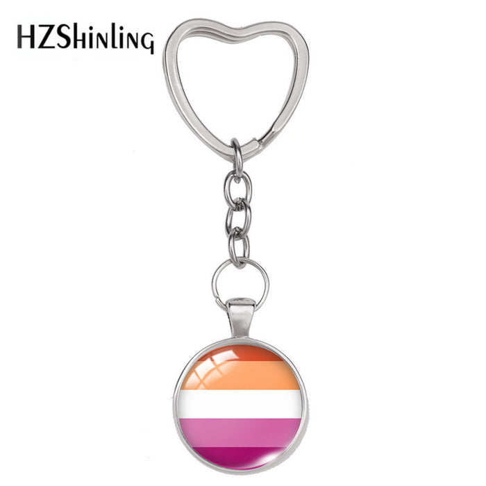 Jewelry WholesaleWholesale LGBT Rainbow Flag Pride Day Keychain JDC-KC-XiangL002 Keychains 翔联 %variant_option1% %variant_option2% %variant_option3%  Factory Price JoyasDeChina Joyas De China