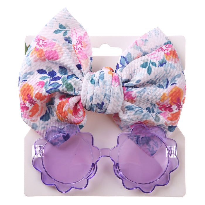 Wholesale Kids Sunglasses Hairband Set UV Protection Toys Sunglasses JDC-SG-BoB005