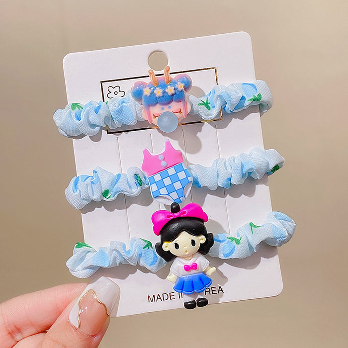 Wholesale cloth cute princess cartoon hair rope MOQ≥2 JDC-HS-RXi006