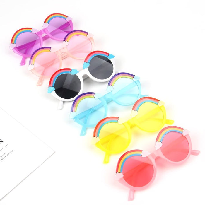 Jewelry WholesaleWholesale Rainbow Multicolor Baby Sunglasses Round Frame Sunglasses JDC-SG-ShuaiR002 Sunglasses 帅睿 %variant_option1% %variant_option2% %variant_option3%  Factory Price JoyasDeChina Joyas De China