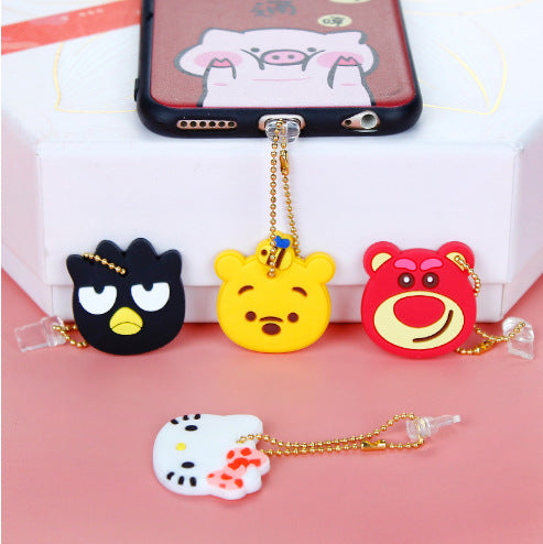 Wholesale Mobile Phone Dust Plug PVC Cute Cartoon Pendant MOQ≥3 (M) JDC-PC-ZhongJ002