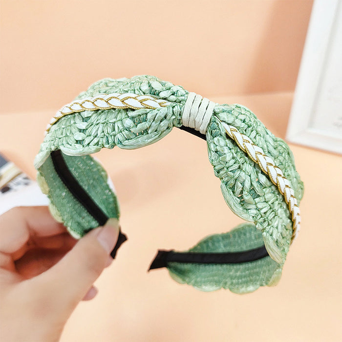 Wholesale Headband Straw Weave JDC-HD-ChaoX005