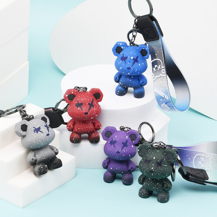 Jewelry WholesaleWholesale Gradient Bear Resin Keychain (M) JDC-KC-DAJ001 Keychains 迪澳捷 %variant_option1% %variant_option2% %variant_option3%  Factory Price JoyasDeChina Joyas De China