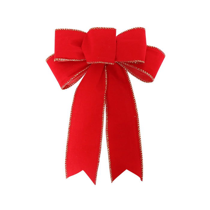 Wholesale Hair Clips Linen Flocking Cloth Bow Christmas MOQ≥2 JDC-HC-ZHHAO001