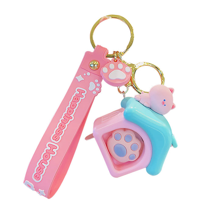 Wholesale Keychains PVC Hardware Cute Cartoon LED Illuminated MOQ≥2 JDC-KC-YDao072