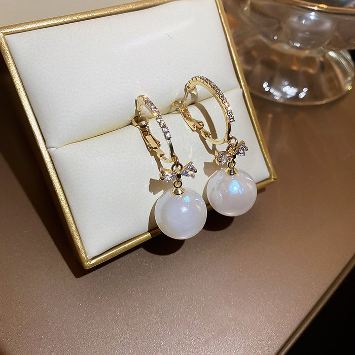 Jewelry WholesaleWholesale electroplated Mermaid Pearl Earrings JDC-ES-BY193 Earrings 宝钰 %variant_option1% %variant_option2% %variant_option3%  Factory Price JoyasDeChina Joyas De China