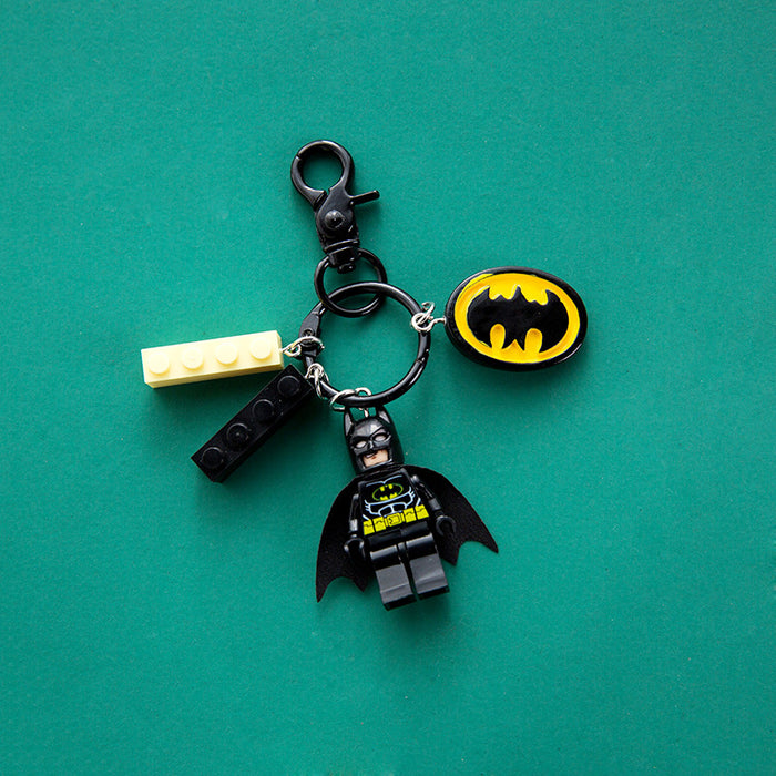 Wholesale Cartoon Building Blocks Plastic Keychain (M) JDC-KC-XiangYi002