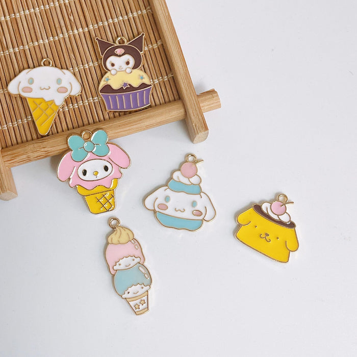 Wholesale Cartoon Enamel Alloy Bracelet Charms Accessories 10pcs (M) JDC-CS-LingM005