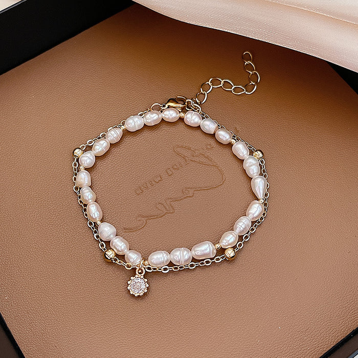 Jewelry WholesaleWholesale Pearl Titanium Steel Bracelet JDC-BT-HanJ002 Bracelet 韩爵 %variant_option1% %variant_option2% %variant_option3%  Factory Price JoyasDeChina Joyas De China