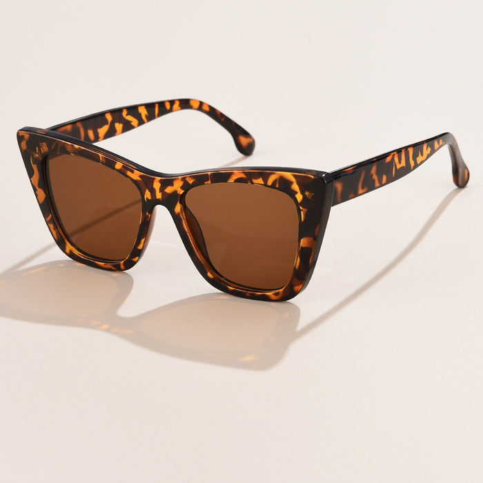 Jewelry WholesaleWholesale large frame leopard print cat's eye sunglasses JDC-SG-BaiL011 Sun Glasses 佰銮 %variant_option1% %variant_option2% %variant_option3%  Factory Price JoyasDeChina Joyas De China