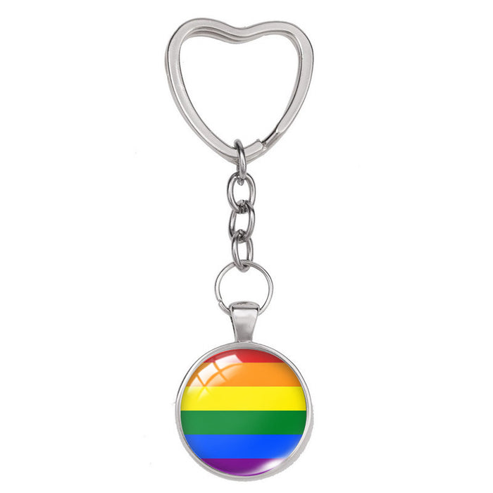 Jewelry WholesaleWholesale LGBT Rainbow Flag Pride Day Keychain JDC-KC-XiangL002 Keychains 翔联 %variant_option1% %variant_option2% %variant_option3%  Factory Price JoyasDeChina Joyas De China