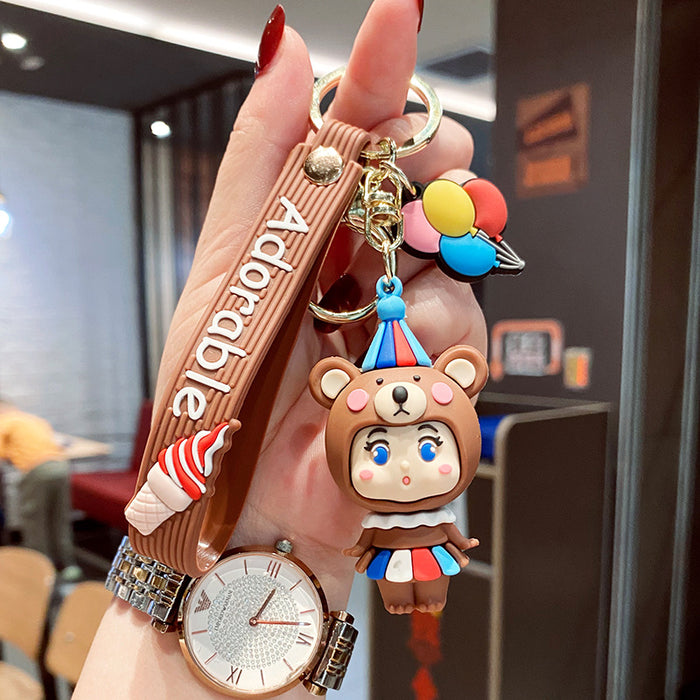 Jewelry WholesaleWholesale cartoon elephant doll soft glue doll keychain JDC-KC-GSXM079 Keychains 萌叙 %variant_option1% %variant_option2% %variant_option3%  Factory Price JoyasDeChina Joyas De China