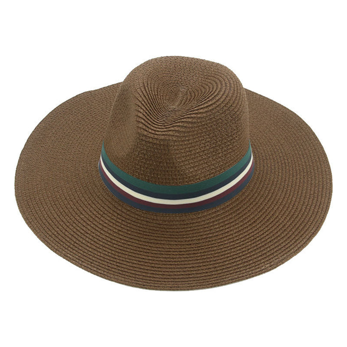 Jewelry WholesaleWholesale Dome Webbing Beach Retro Straw Hat MOQ≥2 JDC-FH-Guanchuan015 Fashionhat 冠川 %variant_option1% %variant_option2% %variant_option3%  Factory Price JoyasDeChina Joyas De China