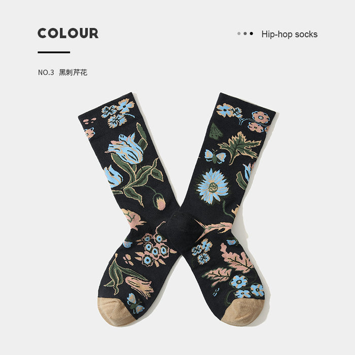 Wholesale Socks Cotton French Style Jacquard JDC-SK-YaPi001