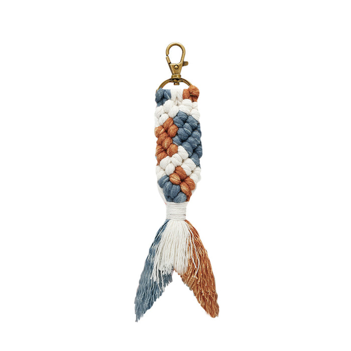 Jewelry WholesaleWholesale hand woven personalized Mermaid keychain MOQ≥2 JDC-KC-JM016 Keychains 杰米 %variant_option1% %variant_option2% %variant_option3%  Factory Price JoyasDeChina Joyas De China