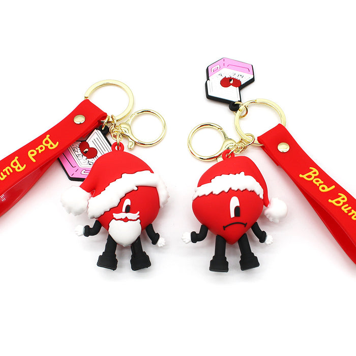 Wholesale Keychain PVC Christmas Cute Cartoon Pendant (F) JDC-KC-HAn010