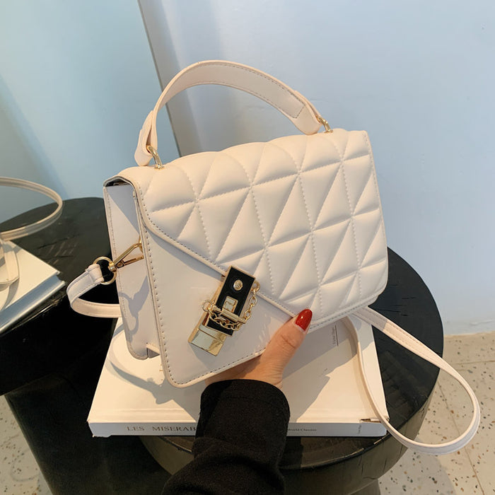 Wholesale Shoulder Bag PU Lingge Solid Color Small Square Bag Handheld Diagonal Bag JDC-SD-Niou004