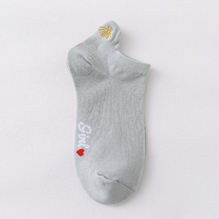 Wholesale cotton bee sweet and cute shallow mouth socks JDC-SK-MZX007