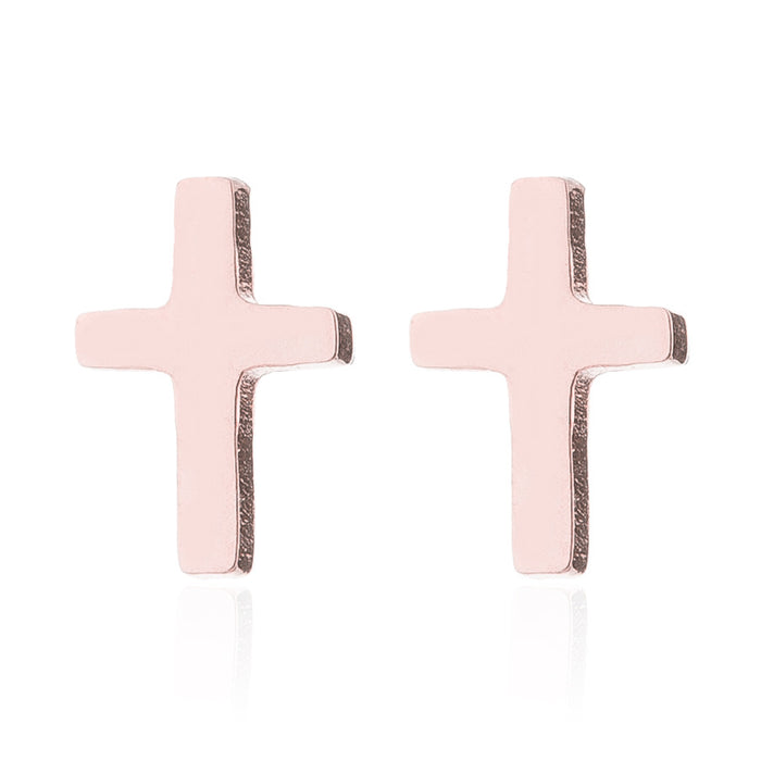 Wholesale Stainless Steel Cross Earrings JDC-ES-SS011