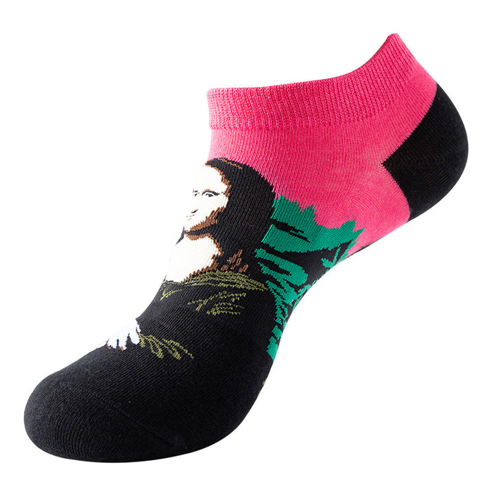 Wholesale shallow mouth cotton thin socks cotton trendy breathable MOQ≥2 JDC-SK-XinXi002