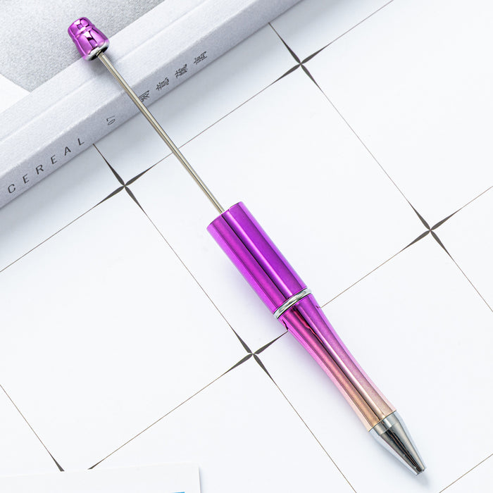 Wholesale Ballpoint Pen Plastic String Pen Electroplating MOQ≥2 JDC-BP-huah077