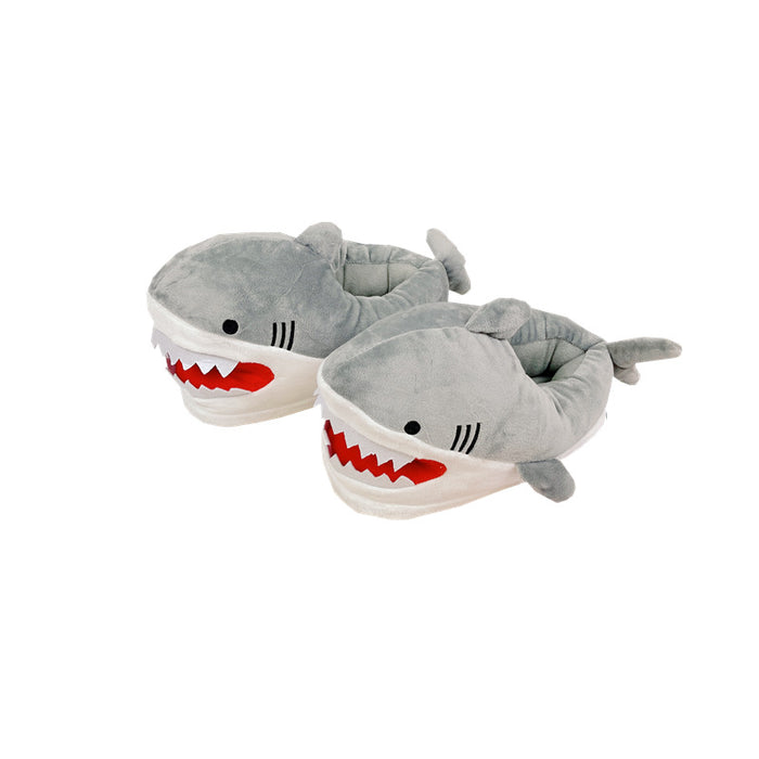 Wholesale Winter Cartoon Shark Head Plush Slippers JDC-SP-Dingy001