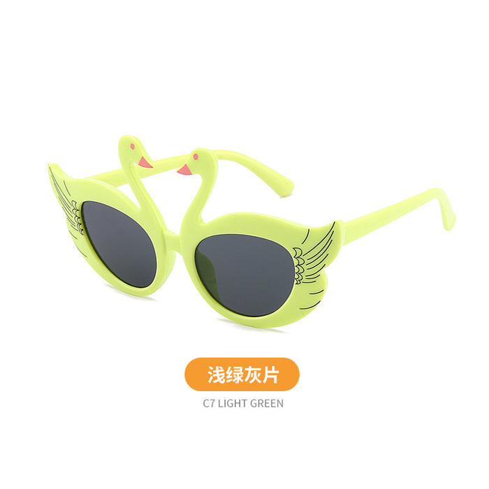 Jewelry WholesaleWholesale children's cartoon Swan UV Sunglasses JDC-SG-KaiX007 Sunglasses 凯祥 %variant_option1% %variant_option2% %variant_option3%  Factory Price JoyasDeChina Joyas De China