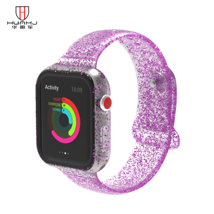 Jewelry WholesaleWholesale Apple Watch Silicone Watch Band MOQ≥2 JDC-WB-HMJ005 Watch Band 华明军 %variant_option1% %variant_option2% %variant_option3%  Factory Price JoyasDeChina Joyas De China