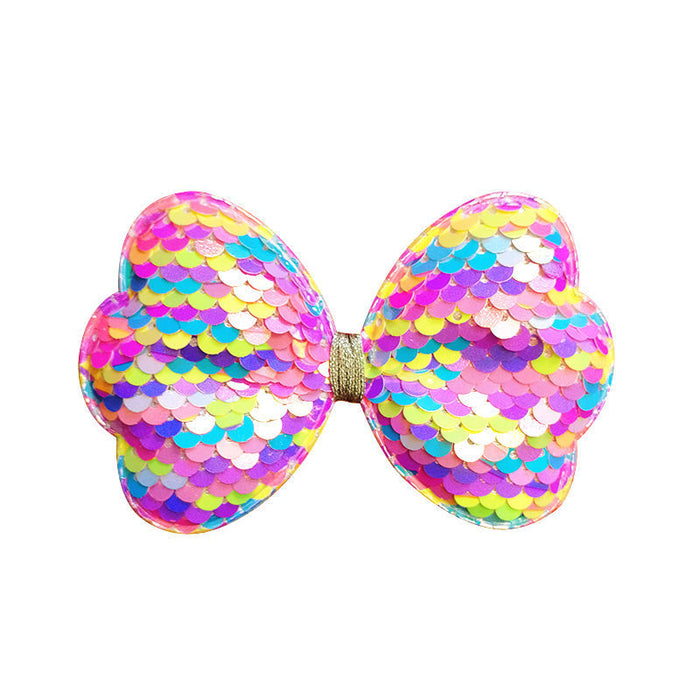 Jewelry WholesaleWholesale Kids Cute Bow Colorful Big Sequin Hair Clip JDC-HC-Manlun003 Hair Clips 漫沦 %variant_option1% %variant_option2% %variant_option3%  Factory Price JoyasDeChina Joyas De China