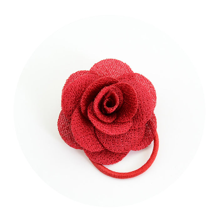 Wholesale children's headwear multi-layer three-dimensional big rose hair ring MOQ≥2 JDC-HS-YL063