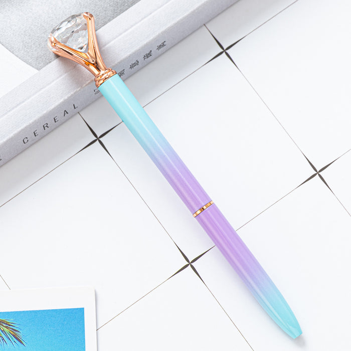 Wholesale Ballpoint Pen Metal Gradient Diamond Pen MOQ≥2 JDC-BP-huah080