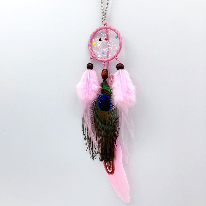 Jewelry WholesaleWholesale Peacock Feather Dreamcatcher MOQ≥2 JDC-DC-ChenP001 Dreamcatcher 宸聘 %variant_option1% %variant_option2% %variant_option3%  Factory Price JoyasDeChina Joyas De China