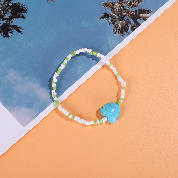 Wholesale Seaside Beach Travel Commemorative Rice Bead Bracelet JDC-BT-ZengZ004