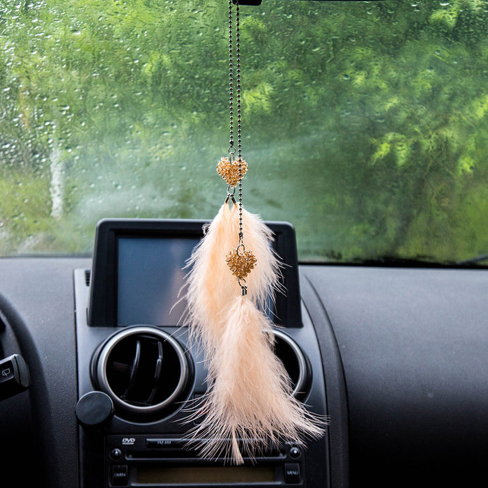 Wholesale Love Fluff Car Ornament Dreamcatcher MOQ≥2 JDC-DC-MengS035