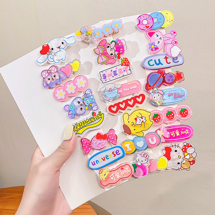 Jewelry WholesaleWholesale Acrylic Cartoon Kids Hair Clip Set JDC-HC-GSHX101 Hair Clips 恒曦 %variant_option1% %variant_option2% %variant_option3%  Factory Price JoyasDeChina Joyas De China