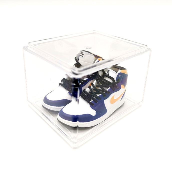 Wholesale Enamel Sneakers Plastic Transparent Box Keychains Ornaments JDC-KC-TuoH008