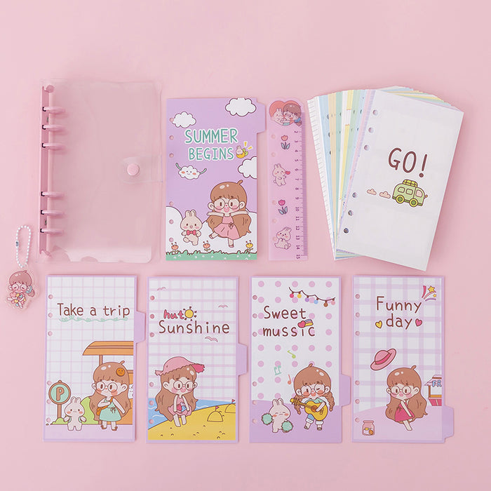 Wholesale notebook PU hand book girl heart MOQ≥2 JDC-NK-XuF002