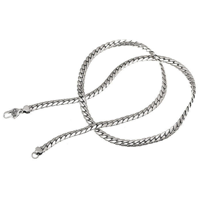 Jewelry WholesaleWholesale S925 Sterling Silver Cuban Chain Necklace JDC-NE-TaiYi001 Necklaces 泰艺 %variant_option1% %variant_option2% %variant_option3%  Factory Price JoyasDeChina Joyas De China